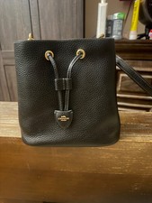 Coach Rowan Bucket Bag w/ Detachable Adjustable Strap and Pouch Silver Hardware  picture