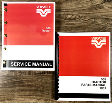 Versatile 555 Tractor Service Parts Catalog Manual Set Repair Workshop Shop picture