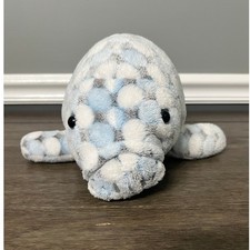 Wishpets Softdots Petrus Manatee Plush Gray Blue Polka Dot Seal Stuffed Animal picture