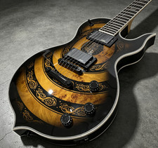 Ship US Wylde Audio Odin Zakk Wylde Viking Totem Electric Guitar Sunburst picture