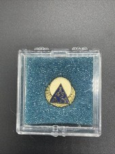 VINTAGE IAM MACHINISTS UNION 45 YEAR SERVICE PIN BASTIAN 24K GOLD PLATED ENAMEL picture