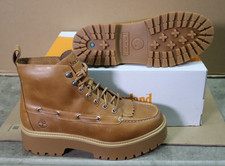 Timberland Stone Street Mid Lace Boots Wheat Full Grain Women's Size 8.5M picture