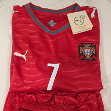 PUMA Portugal Cristiano Ronaldo #7 Jersey Boys Size 26 Red Soccer picture