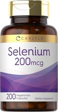 Selenio 200 mcg | 200 cápsulas | Suplemento de L-selenometionina | Sin OMG picture