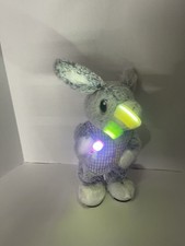 FULLY WORKS Gemmy Jellybean Spinning Bunny Remake Snowflake Spinner Peter Cotton picture