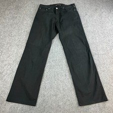 Versace Mens Jeans Relaxed Straight 32 32 Black Medusa Lightweight VTG Italian picture