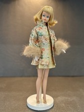 Vintage Barbie Clone Peggy Ann Evening Set And Mod Gold Metallic Mini Dress picture