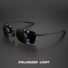 Rimless TR90 Sunglasses Polarized UV400 Lenses Lightweight Outdoor Men Glasses picture