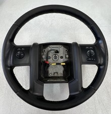 11-16 Ford F-250 F-350 Lariat Black Leather Steering Wheel Radio Control OEM picture