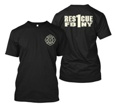 NEW Vintage FDNY Firefighter shirt NYC Rescue 1 Fire department - Unisex T-Shirt picture