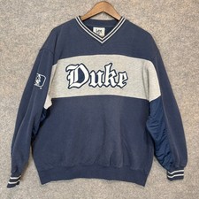 Vintage Lee Sport Duke Blue Devils Sweatshirt Mens XL V Neck 90s USA Embroidered picture