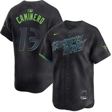 HOT ITEM Bay Rays #13 Junior Caminero City Connect Cool Base Jersey 3D S-5XL picture