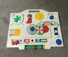 Playskool Color 'N Contrast Musical Busy Box USA Made Vintage 1977 Baby picture