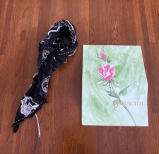 Archivio J.M. Ribot 23AW Limited Edition Scarf Used 100% Silk picture