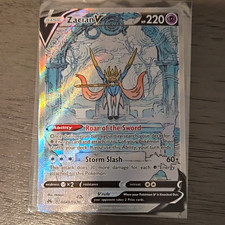 Pokemon TCG Zacian V GG48/GG70 Crown Zenith Galarian Gallery Holo Ultra Rare picture