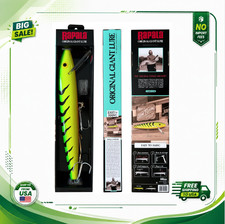 Rapala's 24.5” Giant Fishing Lure, Décor, Firetiger, Green Yellow, 2.5 lbs picture