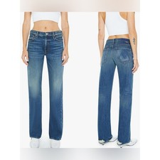 MOTHER Superior The Reifler Straight Leg Jeans After Midnight Wash Sz 26 picture