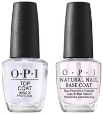 OPI Nail Polish Top and Base Coat, Protective High-Gloss Shine, 0.5 Fl Oz picture