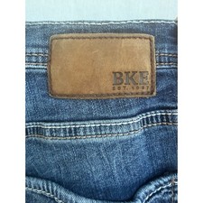 BKE Nolan Relaxed Straight Jeans Men 32x32 Blue Denim picture