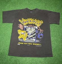Vintage 90s Minnesota Vikings Bad To The Bone taz shirt VK16717 picture