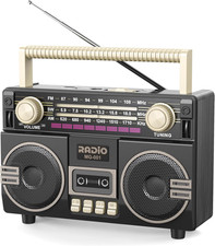 AM FM Radio Portable Shortwave Retro Radio Bluetooth Speaker picture