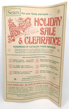 Vintage 1978 Sears Roebuck And Co Holiday Sale & Clearance Christmas Flyer picture