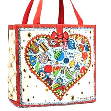 NWT BRIGHTON Celebrate Holiday Tote Christmas Love Bag Tote Collectible picture