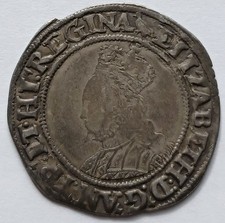 Elizabeth I Silver Shilling 1558-1603 Tudor England Hammered Coin Long Cross picture