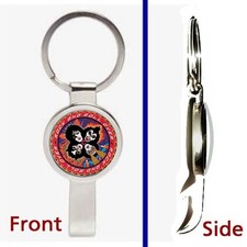Kiss Rock and Roll Over Album Pennant or Keychain silver secret bottle opener picture