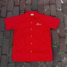 Vtg 60s Hilton Bowler’s Club of America Flock Print Chain Stitched Loop Collar picture