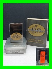 RARE Anheuser Busch 150th Anniversary Zippo Lighter Numbered Limited Ed. w/ Box  picture