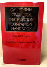 2026-2027 California Civil Jury Instruction Companion Handbook Thomson Reuters picture