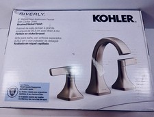Kohler Riverly Widespread Bathroom Sink Faucet Brushed Nickel Finish picture