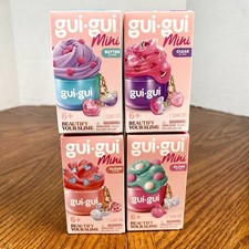 Gui Gui ~ Mini Slime Keychain ~ FULL SET of 4 ~ Butter, Cloud, Clear, Gloss picture