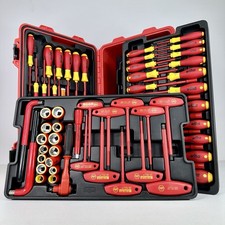 WIHA 32800〽️ | 80 PIECE MASTER ELECTRICIAN INSULATED TOOLS + ROLLING HARD CASE✨ picture
