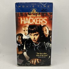 Hackers VHS Angelina Jolie Jonny Lee Miller MGM Movie Time Cyberpunk 90s Cult picture