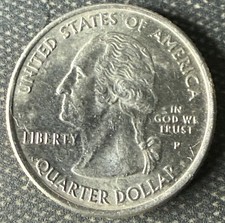 2007 P Wyoming Quarter Multiple Errors Extra Metal Booger  Double Rim DDO picture