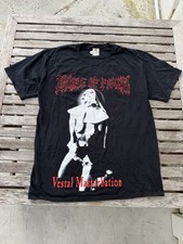 Vintage 2000's Cradle Of Filth Vestal Masturbation Band T Shirt picture