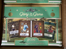 2026 Leaf Glory of the Game Soccer Factory Sealed Hobby Box picture