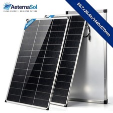 AeternaSol 2Pack 200W Solar Panel N-Type Mono PV Roof Home RV Off-Grid US Stock picture