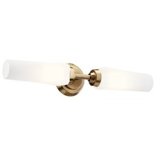Kichler Truby 2-Light Bathroom Vanity Light Champagne Bronze Wall Fixture picture