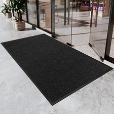 Commercial Entrance Mat Indoor Outdoor Heavy Duty Industrial Floor Mats Black picture