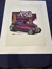 Vintage Hot Rod Andy’s Picnic Poster picture