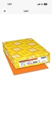 New Neenah Paper 22651 Cosmic Orange8 1/2” X 11” Copy Paper/500 Sheets-FREE SHIP picture