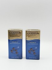Godiva Milk Chocolate Pearls 2PK - 1.5 ounces each Sealed Item picture
