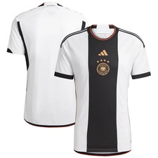 adidas Germany Home Slim Fit White 2022/23 Soccer Jersey picture