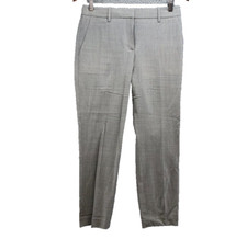 Theory Treeca 2 Grey Multi Hounds Wool Dress Pants Womens 2 Business Career picture