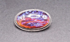 Art Deco Dragons Breath Brooch Pin Vintage Sterling 925 Antique N1246 picture