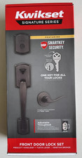 Kwikset Prescott Handleset + Tustin Lever Front Door Lock Set (Venetian Bronze) picture