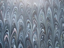 LOT OF 5 Gorgeous French Marbled Paper 25.5